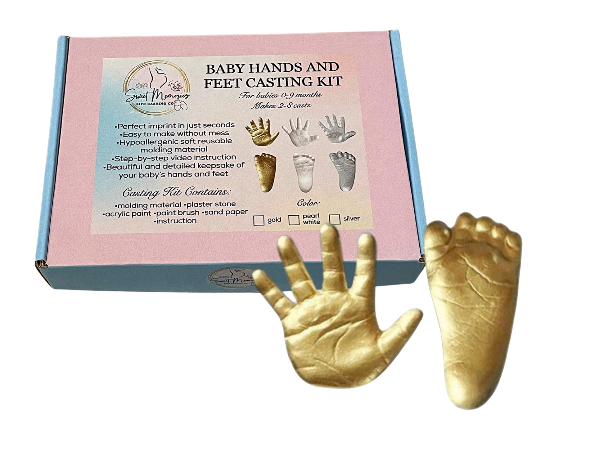 3D Hands Mold Couples Hands Casting Kit DIY Souvenir Baby Kids